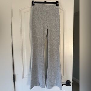 aerie Light Gray Ribbed Lounge Pants
